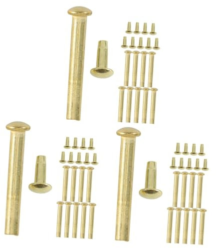 Amosfun Kit De Reparación De Ventiladores De Mano (30 Juegos) Fácil De Instalar con Remaches Y Tuercas para Eje.