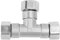 Gsycle G1/2 Wasserrohrverschraubung, 3-Wege-Edelstahl-Schlauchverbinder, T-förmiger Rohrleitungsadapter für Wasser (Innengewinde)