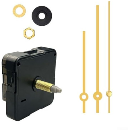 Quarz-Pendeluhr-Uhrwerk-Mechanismus, DIY-Reparaturteile, Ersatz, leises Quarz-Uhrwerk mit Zeigern und Pendel für DIY-Uhr-Reparatur (C)
