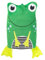 Steuber Kinder Wärmflasche Frosch 0,8l kuschelig weiche, kleine Wärmflasche mit Tiermotiv