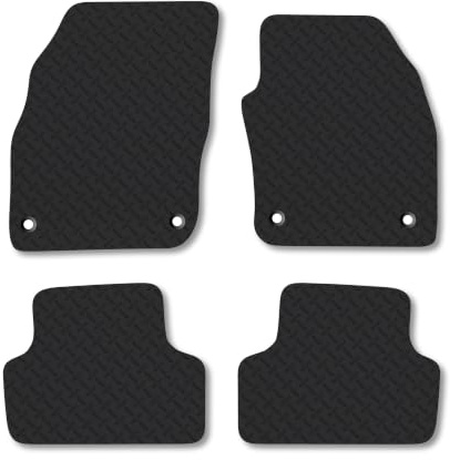 VW Taigo (2021+) 5mm Rubber Car Mats | Heavy Duty Rubber Tailored Fit Floor Mats Full Coverage Durable Waterproof Accessories Easy Clean Anti Slip Made in the UK