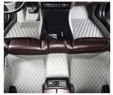 Für Toyota Für Yaris 2014 2015 2016 2017-2018 Auto Innenausstattung 1 Satz Auto Fußmatten(Weiß)