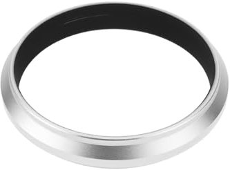 eMagTech 49 mm Kamerafilter-Adapterring aus Aluminiumlegierung, Objektivadapter, kompatibel mit Fujifilm X100VI X100V für 49 mm UV-CPL-ND-Filter, Objektivdeckel, Silber