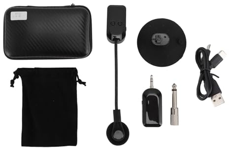 CHICIRIS Système de Micro-Microphone 2.4G Instrument, Microphone de Guitare pour Violon de Guitare Accordion de Violoncelle de Violon de Lutte Performance de Scène