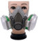 PRIMEGA 1 x Maschera Respiratore Protezione Verniciatura Gas, 3 m, 6200
