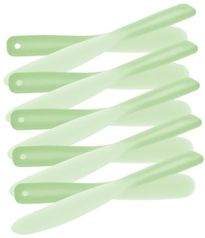 NIYANGLE 20pcs Silicone Makeup Spatula for Mixing Face Foundation and Nail Polish Versatile Beauty Tool for and Blush Application