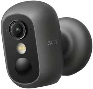 eufy Security Camera Outdoor Wireless,eufyCam C35,Outdoor and Indoor Camera | Magnetic Mount,Colour Night Vision,No Monthly Fee,IP67, Solar Panel Compatible,Facial Recognition,Black