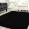 Shaggy Teppich Farbe Hochflor Langflor Teppiche Modern Uni Farben, Farbe:Schwarz, Maße:200x280 cm