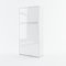 Schrankbett Concept PRO Vertikal, Wandklappbett, Bettschrank, Wandbett, Schrank mit integriertem Klappbett, Funktionsbett (90 x 200 cm, Weiß/Weiß Hochglanz, Vertikal)