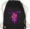 Turnbeutel Rucksack - JGA Junggesellenabschied Frauen - Team - Trinkerbell - Unisize - Schwarz - malle accessories brauttaschen bachelorette party trink beutel karneval tasche