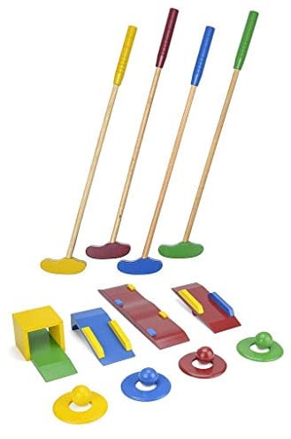 Garden Games | Wooden Crazy Golf Set for Kids, Children's Garden Mini Golf Course