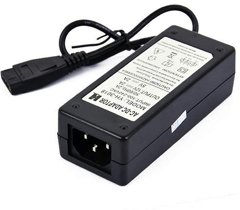 TechnoMedia Alimentatore trasformatore Adattatore 12V 5V 2+2A Power Adapter connettore Molex HDD IDE Spina UE