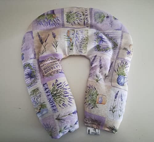 Decolores | Coussin de semences thermique | 28 x 30 cm | Pour le cou et le haut du dos | Effet chaud et froid | Passe au micro-ondes et au congélateur | Housse lavable