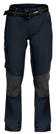 crazy4sailing Unisex Deck Segel-Bundhose – schnelltrocknend, 4‑Wege‑Stretch, UPF 40+, verstärkte Knie & Sitz, vielseitige Taschen & verstellbare Bundstruktur Carbon M