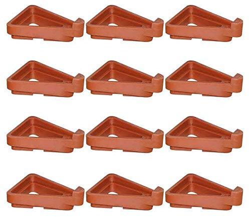 XHONG Lot de 24 pieds de pot de fleurs en terre cuite pour jardinage, intérieur et extérieur
