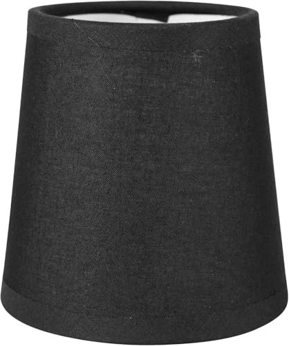 OSTARIA 98432 Abat-jour à Pince Noir Petit Modèle Dim : D10xH10cm