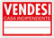 PRINTIX Cartello Vendesi In Polipropilene (PP) Di Spessore 1mm Stampato Con Tecnologia UV Resistente Alle Intemperie Visibilità A Distanza ‎35cm X 50cm (Vendesi Casa indipendente)