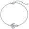 FANCIME Armband Damen 925 Sterling Silber Weiß Gold April Geburtsstein Armbänder mit Zirkonia Frauen Schmuck Geschenk für Valentinstag Verlobung Geburtstags Muttertags Weihnachten