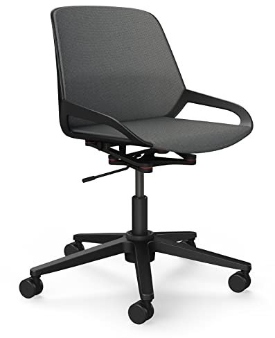 aeris Numo Task – Ergonomischer Bürostuhl mit Säule und Rollen, Rückenschonender Stuhl ohne Armlehne, Moderner Schreibtischstuhl mit Patentierter Technik, Design Drehstuhl, Sitzhöhe 45–56 cm