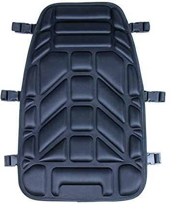 Asudaro ATV Sitzkissen, Luftaufblasbares Stuhlkissen 3D Groove Motorrad Kissen Druckentlastung Aufblasbares Motorrad Air Sitzpolster Stoßdämpfung Sitzschutz Bequem für meisten ATV Langfahrten Schwarz
