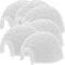 TOYANDONA 6st Iglu-modell Kleine Tiere Spielzeug Antarktis-figur Modell-iglu Kleintierspielzeug Iglu-figur Arktische Tiere Kleine Figuren Iglu-puppenhaus Plastik Kind Weiß Kuchen Einstellen