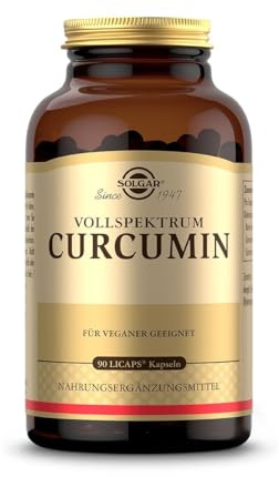 SOLGAR® Vollspektrum-Curcumin, 90 Weichkapseln für 3 Monate | 40mg Curcumin pro Kapsel, natürlicher Ursprung aus der Gelbwurz, für die Produktion der Verdauungssäfte