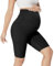 QGGQDD Kurze Umstandsleggings Damen Umstands Radlerhose Umstandshose Kurz Schwangerschaft Für Schwangere(Schwarz,X-Large)
