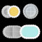 ZIGefofo 3 Stück Silikonform Untersetzer Bubble Rund Oval Resin Gießform Tablett Epoxidharz Formen Silikon Kreative Silikonformen für Beton Gießform Untersetzer für DIY Heimdekoration Kunsthandwerk