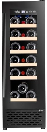 Cata UBBKWC30 30cm 18 Bottle Wine Cooler - Black