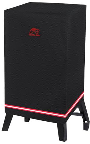 Turtle Life 101,6 cm Raucherabdeckung für Masterbuilt ThermoTemp XL Propangas-Smoker, wasserdicht, strapazierfähig, Outdoor-Räuchergrill-Abdeckung, 71,1 cm B x 58,9 cm T x 106,7 cm H, Schwarz