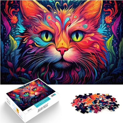 Jigsaw Puzzle For Ragdoll cat eyes Puzzle for Adults and ren1000 Pieces Wooden Jigsaw Games Toys Gift Family Activity Jigsaw Puzzles Educational Games (50x75cm)