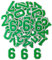 ZESION Iron on Numbers 50Pcs Number 0 to 9 Patches with Ironed Adhesive, Decorate Repair Patches for Jackets Shirts Hats Bags Jeans/Green