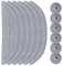 Rrochio 6 Paños de Fregona para roborock S8 MaxV Ultra, Mopas de Robot Aspirador para S8 Max Ultra, Repuestos para S8 MaxV Ultra, Recambios Lavables y Reutilizables