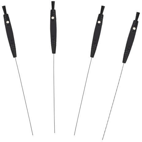 4 Pcs Hearing Aid Cleaning Kits Multifunctional Hearing Aid Cleaning Wire Earpiece Earmold Headphones Vent Cleaner Auxiliary Brushes Accessories Cleaning Tool for Sound Tubes