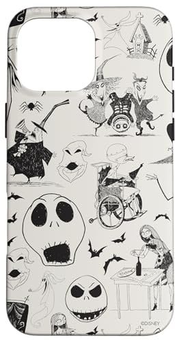 iPhone 16 Pro Max Tim Burton's The Nightmare Before Christmas Ink Print Case