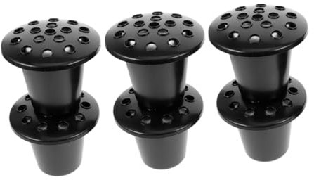 OFFSCH 6pièces Inserts De Vase Plastique pour Cimetière Porte- Noir Aux Intempéries pour Décorations De Et Commémorations