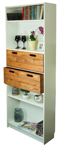 Kistenkolli Altes Land Einschubkiste passend für Billy-Regale in verschiedenen Farben Schublade Holzkiste (2er Set Ocker)