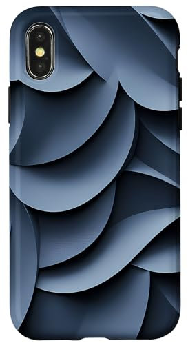 iPhone X/XS Oceanic Elegance Geometric Illusion Art Abstract 3D Pattern Case