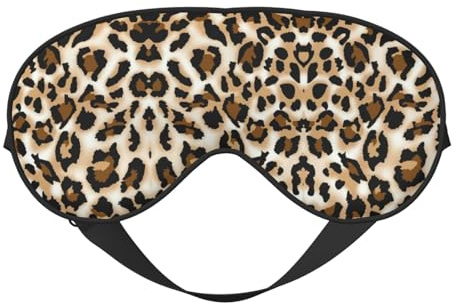 Leopard doppelseitige weiche Verdunkelungs-Augenmaske, Entspannung, Nulldruck, Nachtschlaf-Augenmaske
