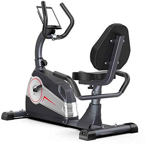 Verstellbarer Sitz, Liege-Heimtrainer für Heim-Cardio-Workout, Indoor-Fahrrad mit Widerstand & Handyhalterung, stationäres Fahrrad für Büro