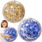 2 Stück Glitzer Wasserball Aufblasbare, 40cm Durchmesser Glitter Wasserbälle Pool Spielzeug, Wasserball Kinder Baby Beach, Schwimmbad Party Ball Sommer Wasser Spiele