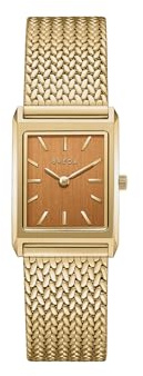 Breda 'Virgil Tethered' Gold and Metal Mesh Watch, 20MM