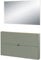 Germania 2-TLG. Garderoben-Set 9742-629 GW-Ameca, in Taupegrün/Navarra-Eiche-Nb., hängende Montage, 140 x 200 x 19 cm (BxHxT)