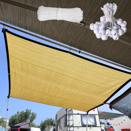 Générique Toile Ombrage Exterieur Voile D Ombrage Légère Filet Protection Piscine 3x3.0m 2x2m 5x9m pour Terrasse Jardin Patio(4m*9m)