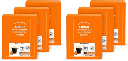 by Amazon Café Capsules Lungo Intensité 2 Compatible Dolce Gusto, 48 capsules, 3 lot de 32