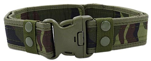 MESHIKAIER Polizei Gürtel Herren Nylon Canvas Gürtel Militär Taktische Gürtel Outdoor Sportarten Gürtel mit Plastikschnalle (Camouflage)