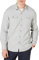 Amazon Essentials Men's Slim-Fit Long-Sleeve Two-Pocket Flannel Shirt, Light Grey Heather, S