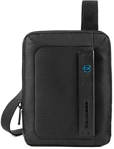 PIQUADRO Herren Umhängetasche mit iPad mini Halter, Schwarz, Einheitsgröße
