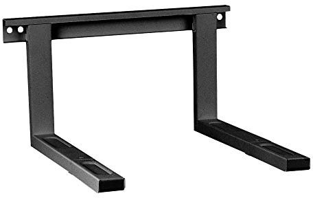 ARLI Mikrowellenhalterung schwarz – Wandhalterung für Mikrowelle Grillofen bis 35 kg Ablage Mikrowellen Wandhalter Regal Halter Inklusive Befestigungsmaterial