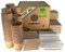 GoBeTree 200 Tazze da caffè Kraft USA e Getta per caffè Espresso 120 ml con Palette di Legno in Sacchetto di Carta per caffè e tovaglioli riciclati